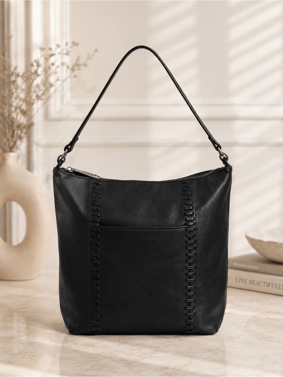 Tommy Bahama Handbags - Tommy Bahama Black Leather Hobo Shoulder Bag Soft Slouchy Everyday purse